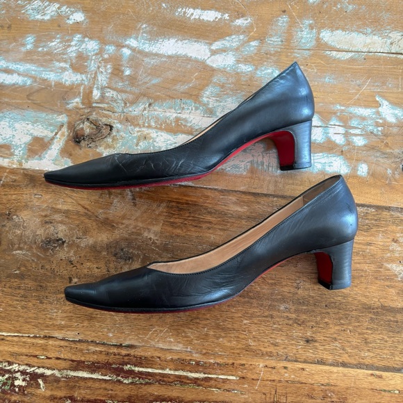 Vintage Christian Louboutin Block Heel Pumps - Picture 5 of 16